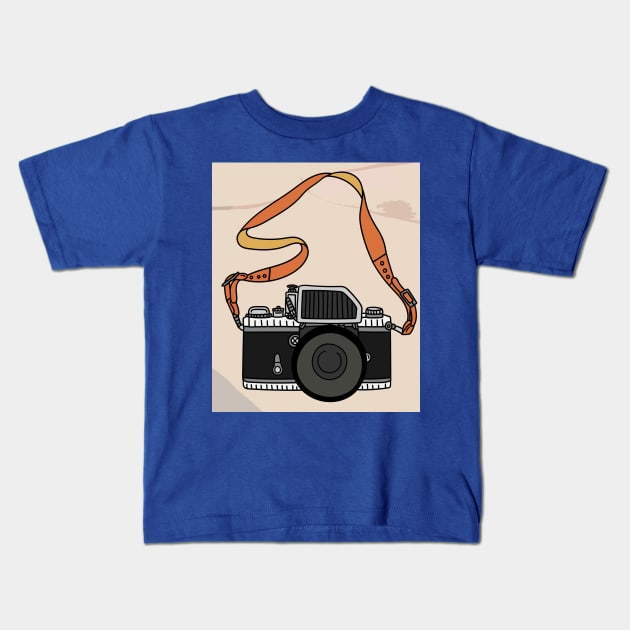 Camera Photography Nostalgia Timeless Kids T-Shirt by flofin